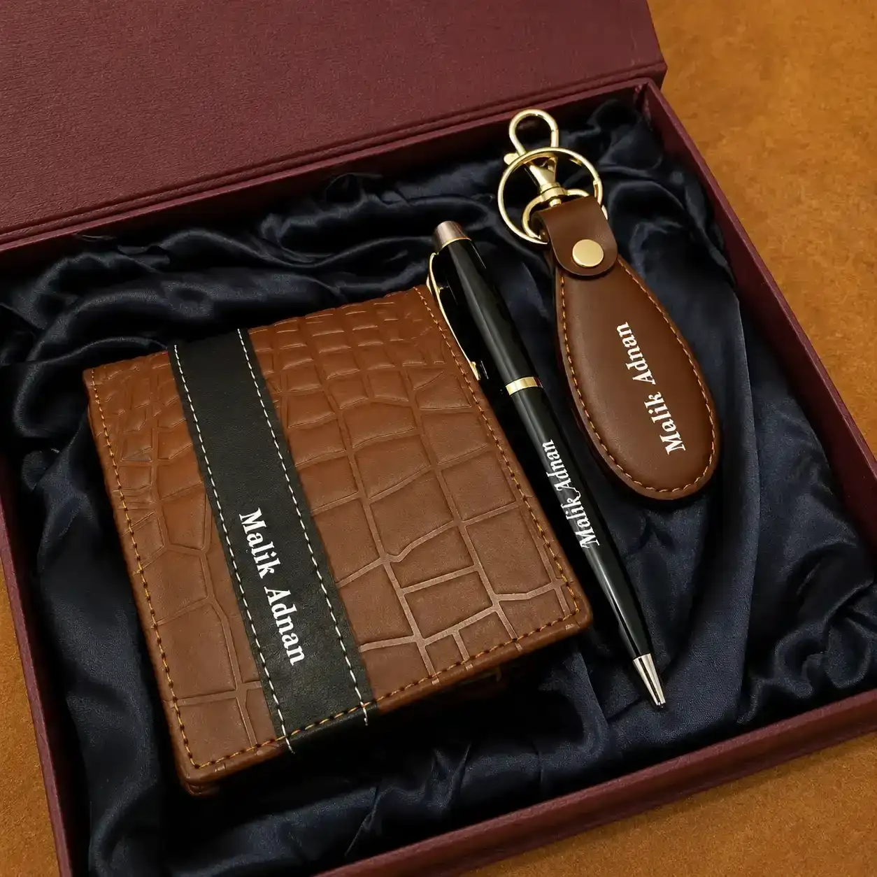 With Keychain and Pen